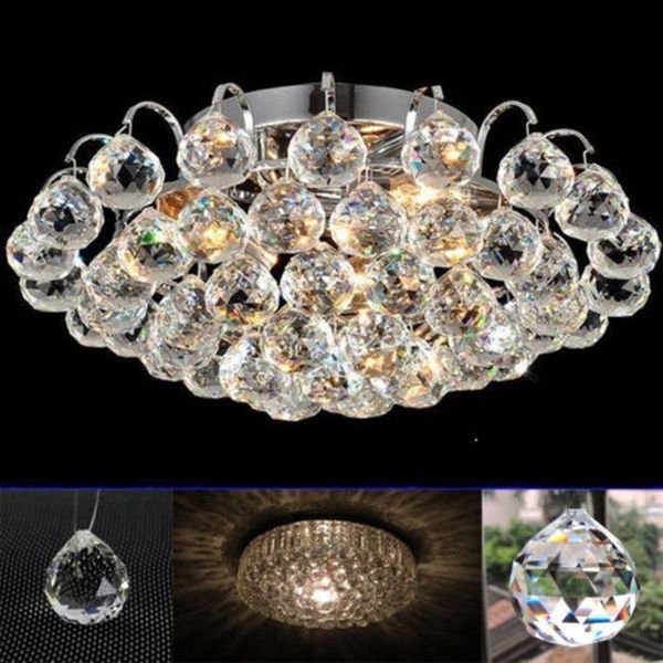 

60mm chandelier clear glass crystal ball lamp prism pendant fengshui suncatcher faceted hanging ornament 60mm chandelier h jllplj