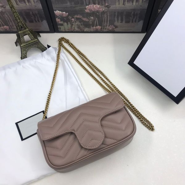 

classic fashion genuine leather with gold hardware women shoulder bag with box bags 6 color mini women crossbody bag