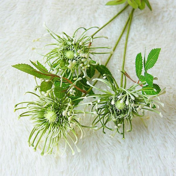 

decorative flowers & wreaths 70cm/27.56in single branch plastic 3 head wind wheel artificial flower for home wedding decoration chrysanthemu