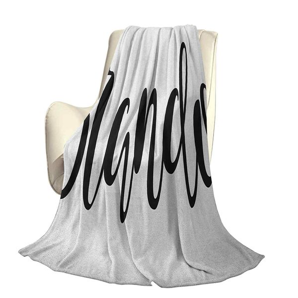 

widespread name design with monochrome artistic letters cursive font patternoffice leisure blankets
