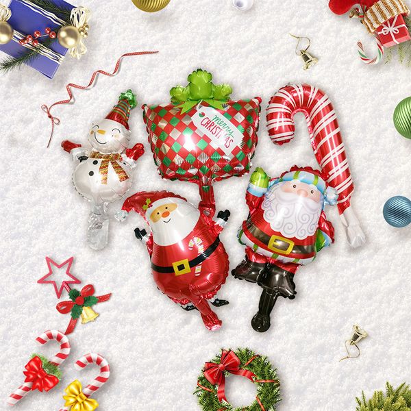 

merry santa clause foil balloon decorations for home 2020 navidad christmas decoration noel new year 2021