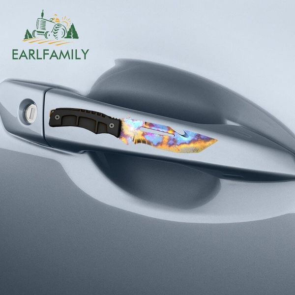 

earlfamily 13cm x 7.4cm for csgo skin survival knife case hardened decal car stickers custom printing decoration for vehicle qylkae mywjqq