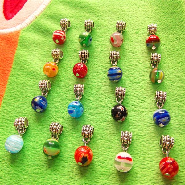 

factoryfyjscharm big pendant glass macroporous beads hole loose pendants space diy bracelet for women jewelry