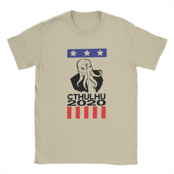 

sport midnite star fun cthulhu 2020 for president t-shirts for men round collar cotton tshirt short sleeve tee shirt gift idea clothes