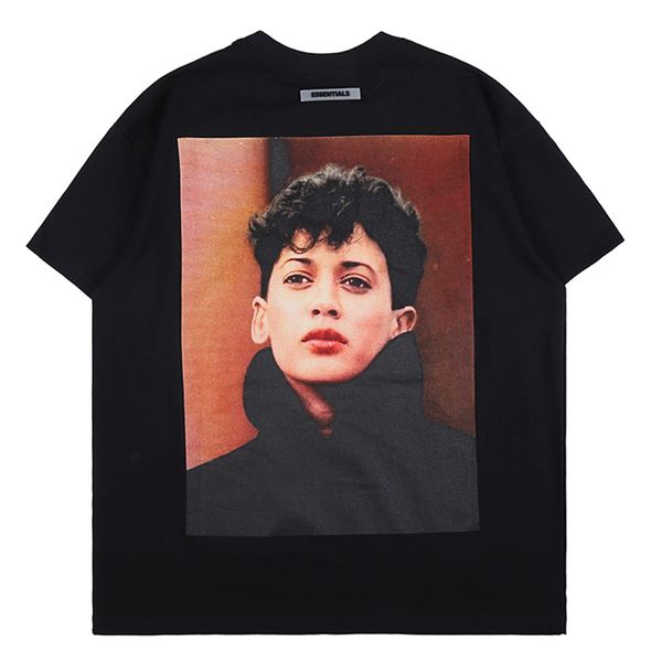 

2021 new cotton man t-shirt crewneck kh20 printing style unixes short sleeve 0hiq, White;black
