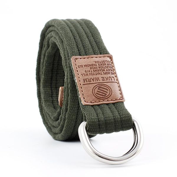 

canvas belt outdoor tactical male belts metal round buckles for jeans dress female fashionable casual belt for women, Black;brown