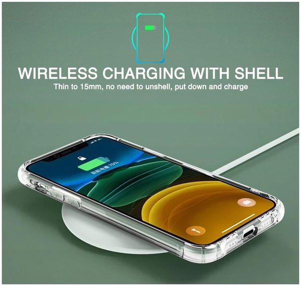 

shockproof sile phone case for iphone 12 11 pro 12 mini xs max x xr 7 8 6 6s plus bbywjj