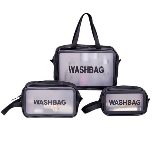 

portable transparent travel cosmetic bag makeup case pouch toiletry zip wash toiletry organizer