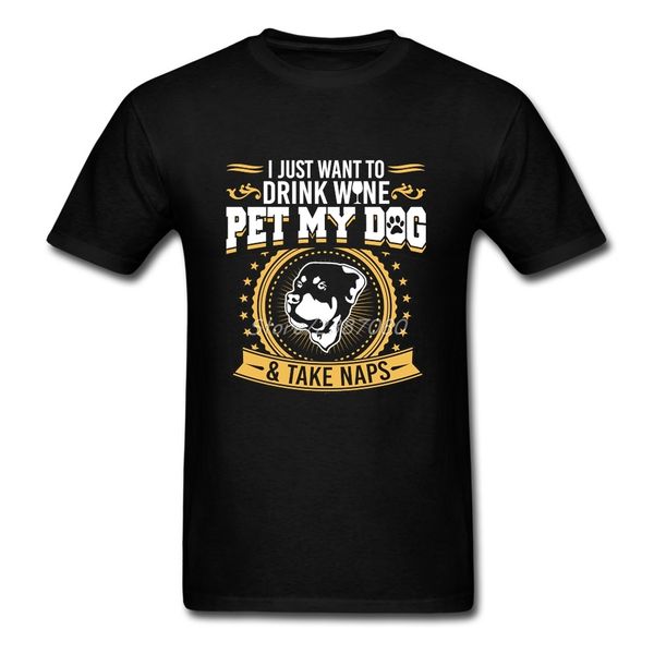 

ротвейлер pet my dog t shirt пользовательские короткий рукав мужские футболки pp camiseta 3xl o-образным вырезом футболки спортивные толстов