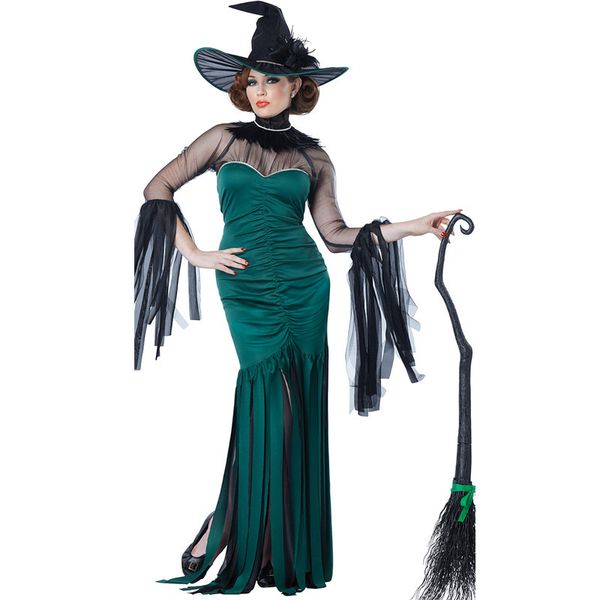 

green belt witch costume, Black