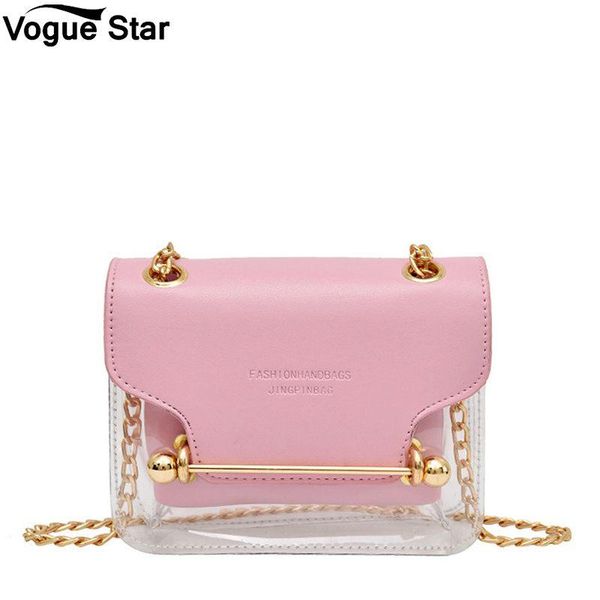 

clear transparent pu composite messenger bags new female handbag fashion women brand design small square shoulder bag m222