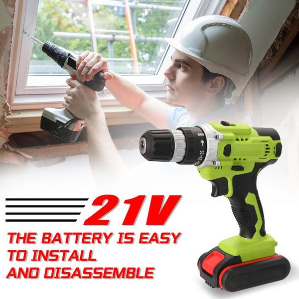

21v multifunctional electric cordless drill high-power lithium battery wireless rechargeable hand drills diy electric power tool