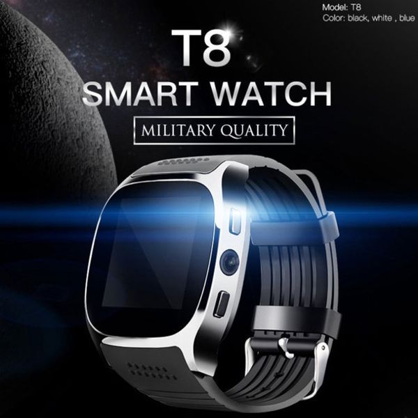 

t8 bluetooth card phone movement step smart wearable android watch
