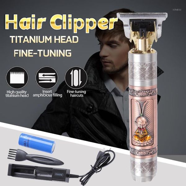 

hair clippers 7200rpm usb rechargeable clipper cutting machine electric cordless low noise shaver trimmer 0mm men barber styling tool1