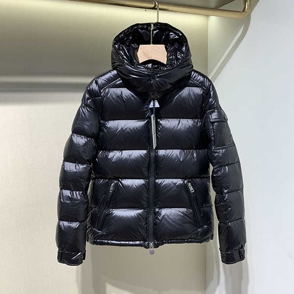 

men women thicken down jackets fashion zipper removable hooded puffer outerwears designer winter couples casual luxury warm up puff coats, Black