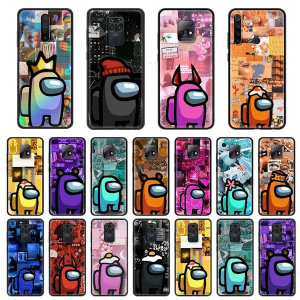 

between us, cute star coat redmi note 9s 8 8t 9 pro 9a 7 8 pro 7a 8a 9a 9c silicone rubber soft tpu shell black