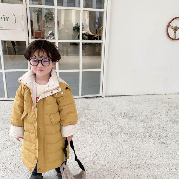 

children 's clothing winter new korean version of the children 's pants warm wind-resistant down jacket coat lj200813, Blue;gray