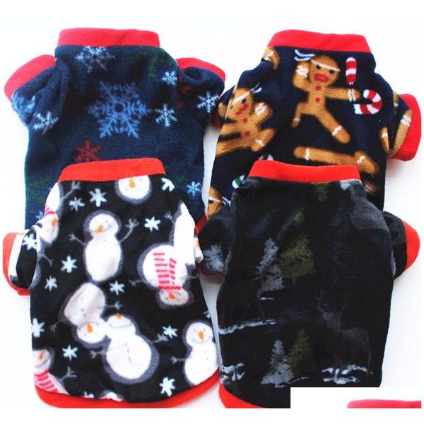 

winter warm pet dog jackets for chiristmas classic pattern dog hoodies warm sweater pet coat for small dogs puppy outfit oams8