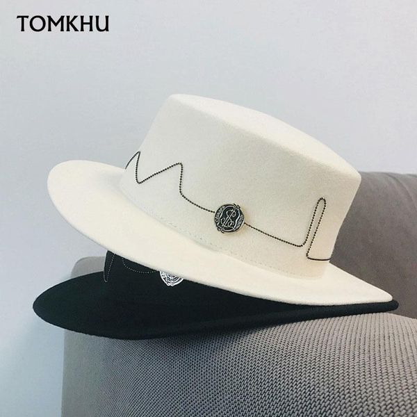 

new women men 100% wool fedora hat fall winter gentleman elegant lady winter autumn wide brim jazz panama sombrero caps, Blue;gray