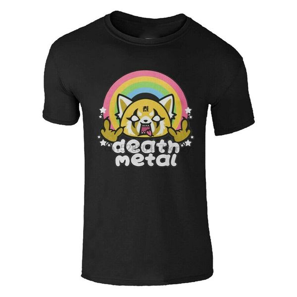 

мужские унисекс summer casual death metal aggretsuko cat kitten забавная top t-shirt бесплатная доставка light tee shirt спорта толстовка с