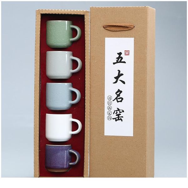 

5pcs 50ml-100ml master cup ceramic drinkware teaware chinese kungfu tea set teacup sake cups small tea bowls decor sqcfjl
