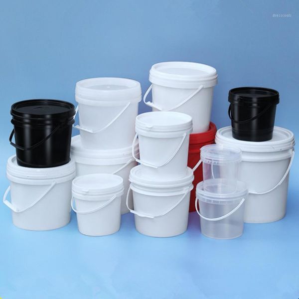 

umetass 2pcs/lot thicken plastic bucket with lid and handle grade container leakproof 1l,2l,3l,4l,5l,6l,8l1