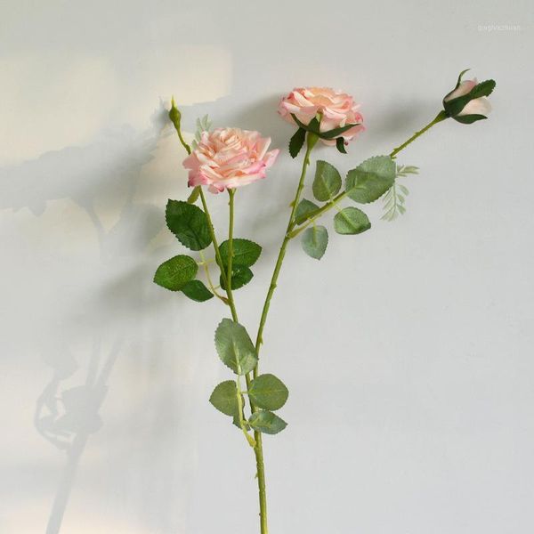 

silk artificial fake rose flower wedding display home decoration 65cm accessory1