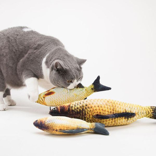 

21.5cm creative carp cat gift cute imitation play toy fish pillow doll