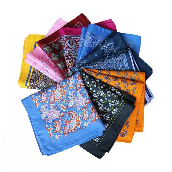 

горячей!!! высокое качество 34x 34cm человек paisley цветочные горошек платок платочки chest полотенце для мужского костюма большого размера, Blue;purple