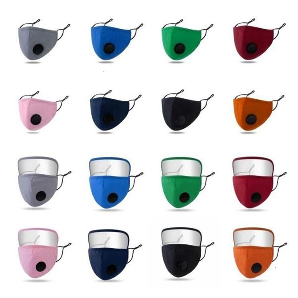 

cotton styles washable pm2.5 anti-fog dustproof 18 mask with breathing valve face eye protective shield masks yya363
