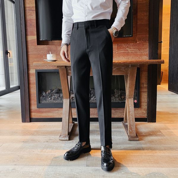 

autumn 2021 the new listing nine points pants fine style straight black male clothes my5y