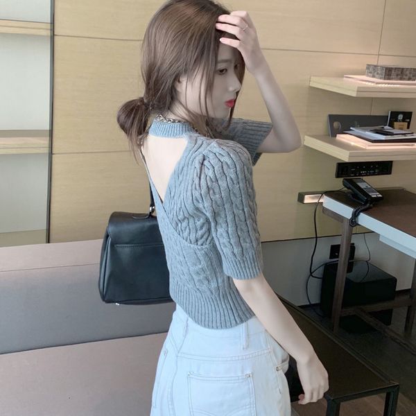 

autumn 2020 new twist slim knit pullover korean sweater for women