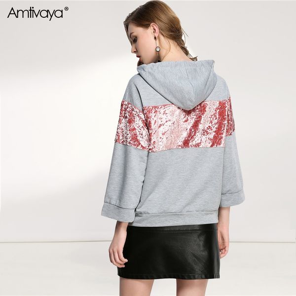 

amtivaya kpop plus size women's hoodies sweatshirt woman clothes gothic loose long sleeve autumn winte girls oversize 201105, Black