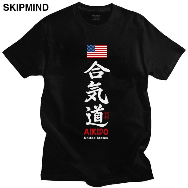 

classic japanese aikido kanji t shirts for short sleeves usa flag t shirt martial lover tshirt pure tee gift sport hooded sweatshirt hoodie