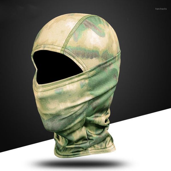 

cycling caps & masks camouflage tactical outdoor balaclava full face paintball biker hunting hiking army sport bike liner scarf cap1, Black
