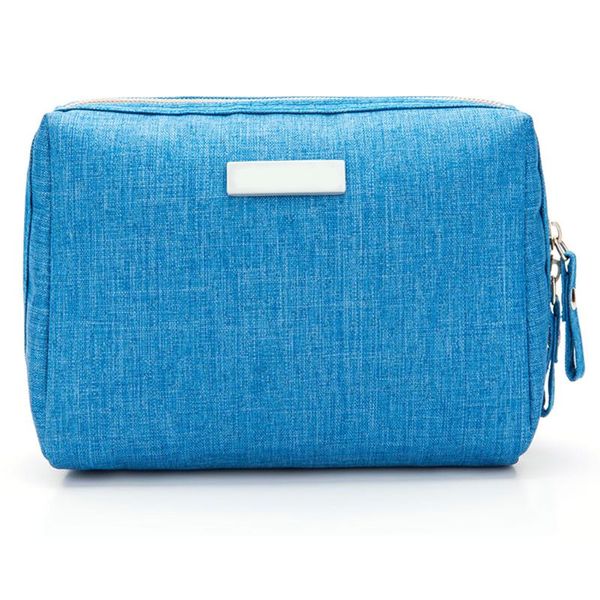 

pouch simple small polyester travel cosmetic toilet makeup bag portable purse women zipper mini fashion