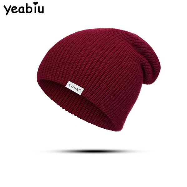 

yeabiu fashion women hats winter ladies hat for men warm women caps beanies cotton knitted female hats skull male skullies, Blue;gray