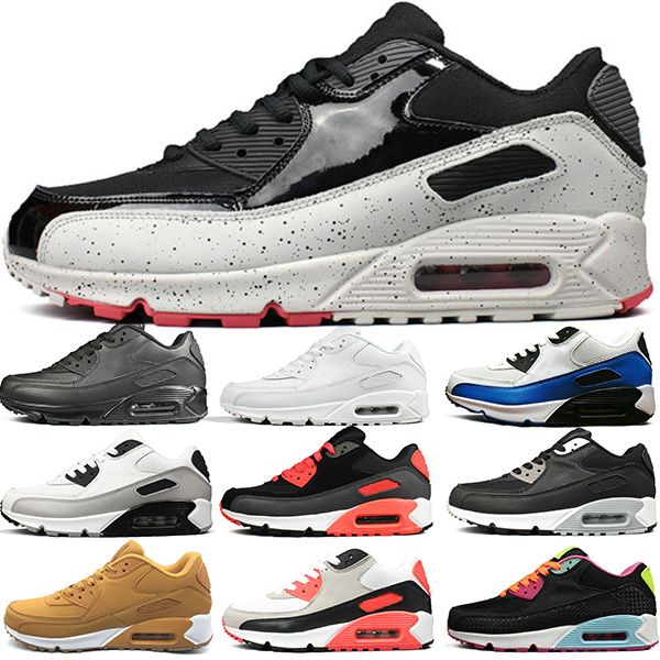 

running shoes mens trainers surface breathable triple black white blue grey womens sneakers sports runners size 36-45, White;red