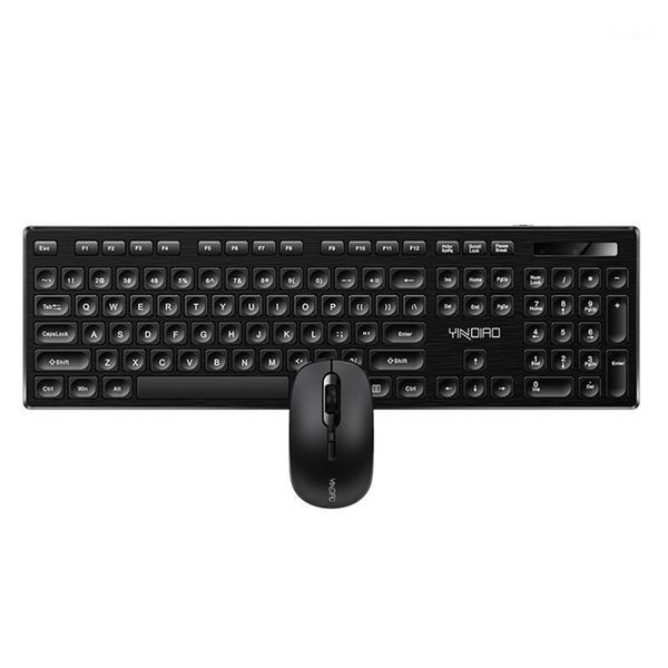 

mice yindiao vax keyboard and mouse set mute wireless for business office1