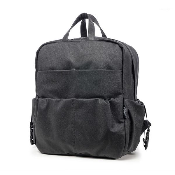 

diaper bags soboba bag for mother black leather large capacity nursing changing fashion backpack baby care1