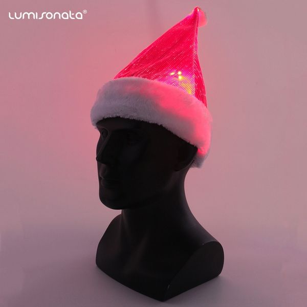 

dtxxn high-end fashion high-end j2cww glowing fashion christmas hat hatglowing plush christmas hat pendant party plush pendant party