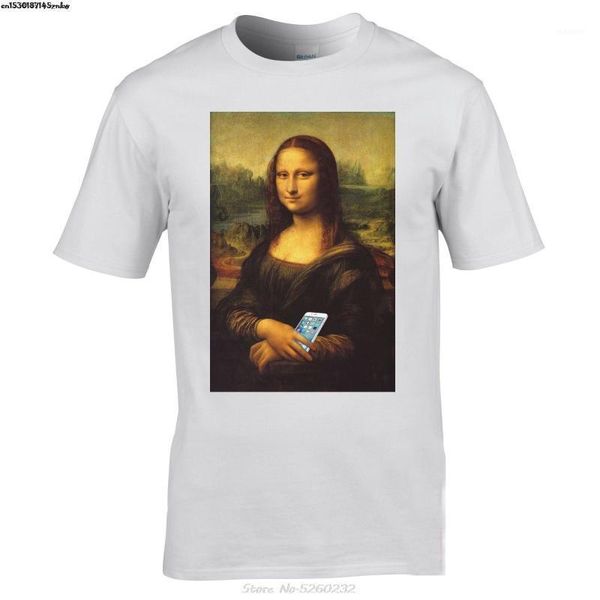 

mona lisa iphone camiseta aesthetic vaporwave clasico arte camiseta fashion short sleeve men tshirt tees streetwear p371, White;black