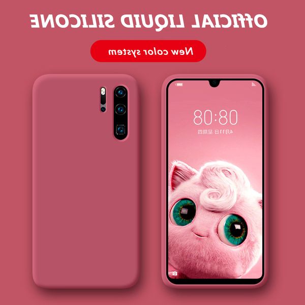 

luxury thin soft case for huawei p40 mate20 p20 p30 lite pro p smart plus y9 prime 2019 honor 20 10i 9x liquid silicone cover