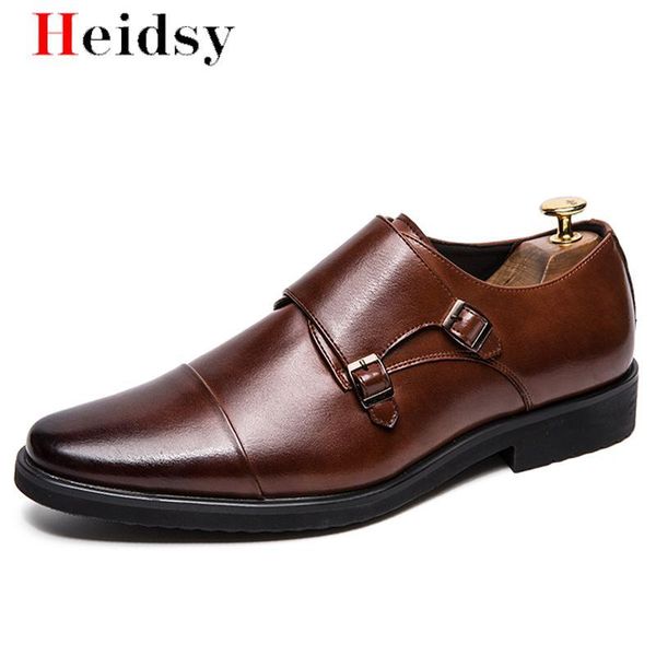 

classic wedding shoes men's leather shoes suit men pointed toe business office formal dress man oxford, Black