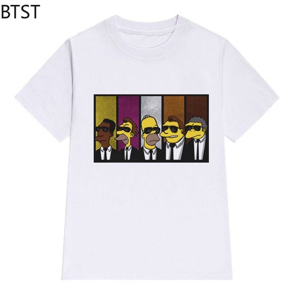 

sport 2020 reservoir simpsons print new brand men t-shirt hip hop casual o-neck t shirt funny for men short sleeve man tees