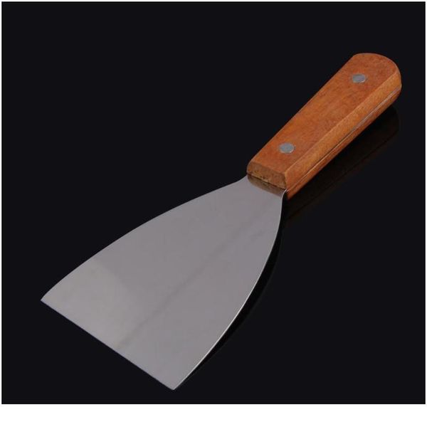 

stainless steel pancake turner spatula scoop with wooden handle tableware s 20.00*7.30*1.60cm stainle bbyvuw