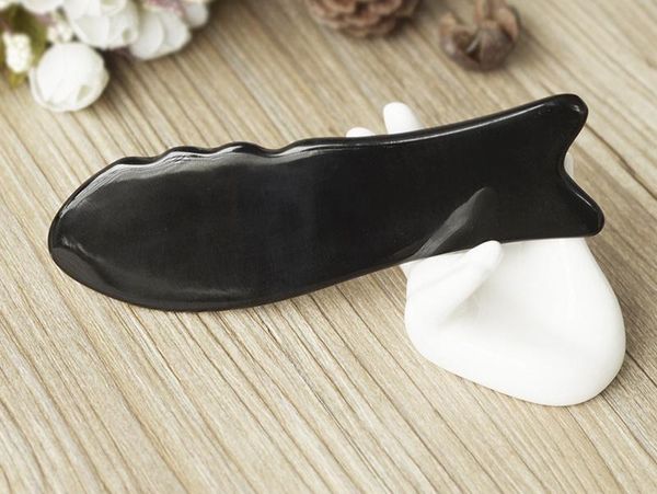 

multi functional fish shape jade gua sha board facial massage jade stone care healthy full body scraping board prevent jllfjl xhhair