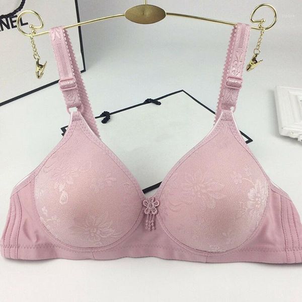 

ladies bra bralette for woman adjusted-straps push up brassiere three hook-and-eye underwire a b cup bras underwears1, Red;black