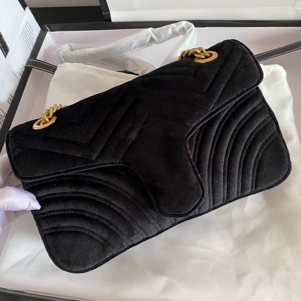 

2020 new arrived luxury handbags women bags designer small messenger velour bags feminina velvet girl bag come with box