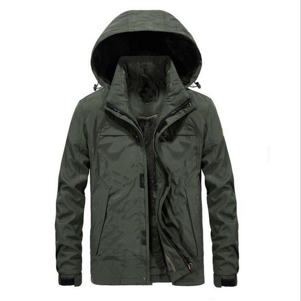 

men's jackets men coat bomber jacket tactical outwear breathable light windbreaker hooded winter thick warm, Black;brown